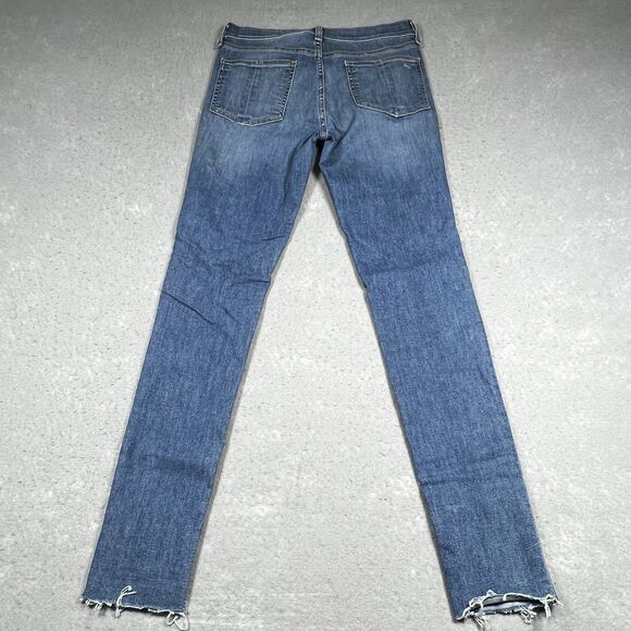 Rag and Bone Jeans Womens Size 28 Blue Dark Wash High Rise Skinny Denim Pockets - Picture 9 of 14